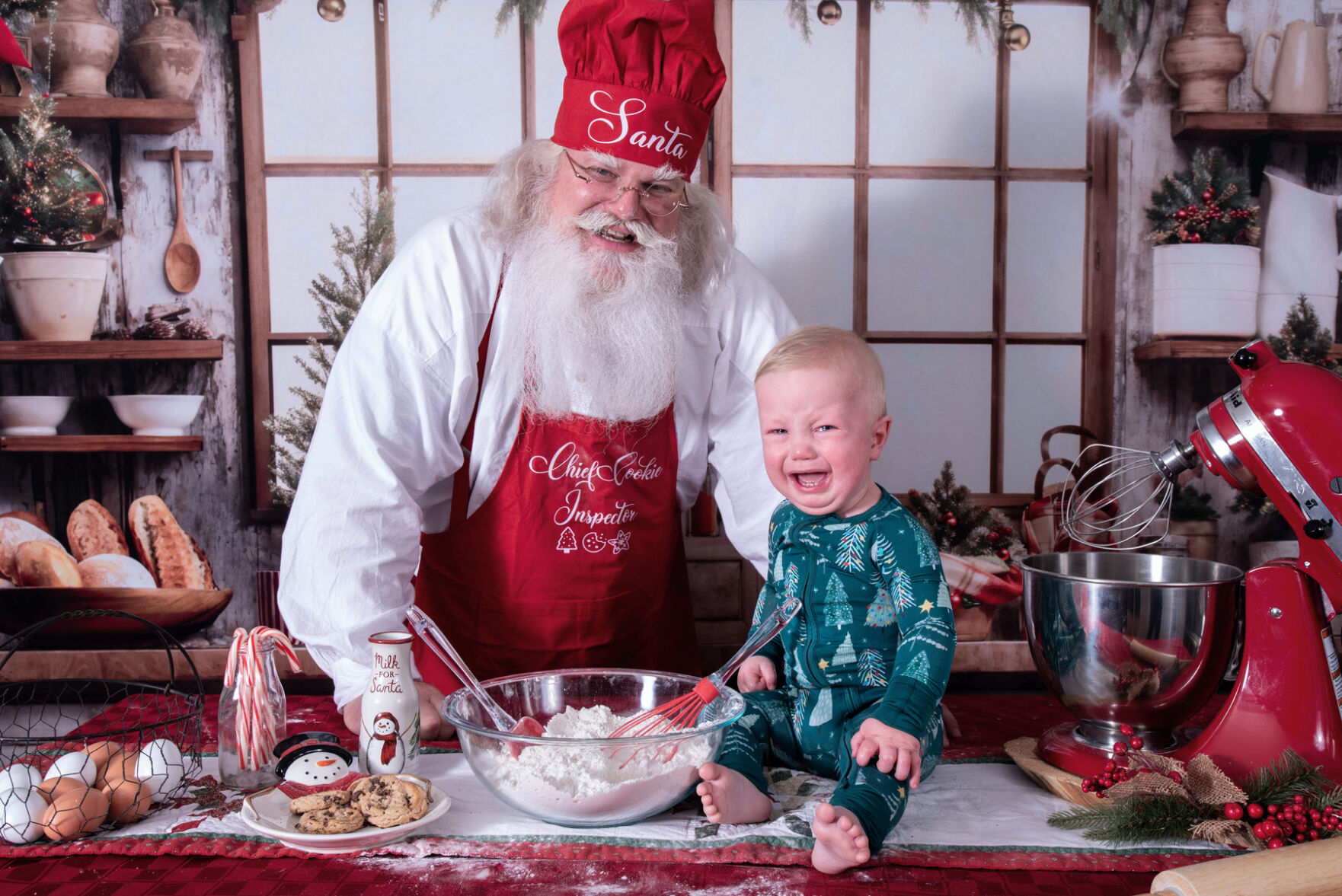 Marshall's cookies with Santa